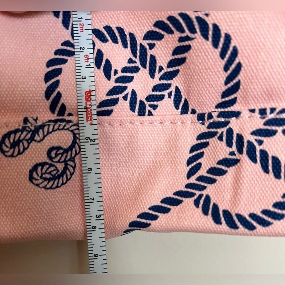 Estée Lauder Tote Reusable Bag, Lined, Foldable, Nautical Style, Handles